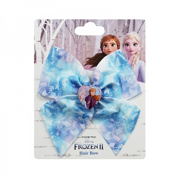 Κλιπ φιόγκος για τα μαλλιά 11 εκ. Frozen με κονκάρδα, γαλάζιος