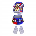 Σετ σκούφος, προστατευτικό λαιμού και γάντια με θέμα Μίκυ, σε 2 χρώματα